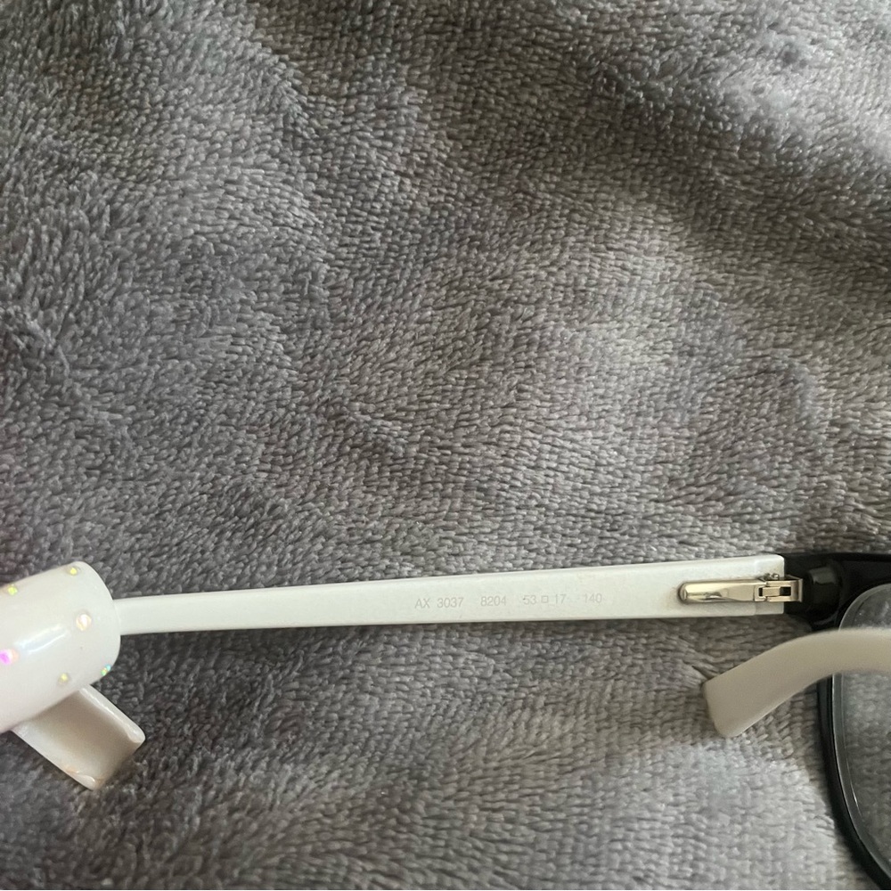 Armani Exchange Black and White Eyeglasses - Picture 7 of 8